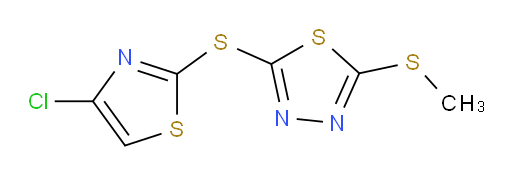 2-((4-chlorothiazol-2-yl)thio)-5-(methylthio)-1,3,4-thiadiazole