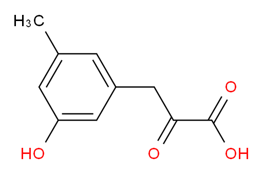 3-(3-hydroxy-5-methylphenyl)-2-oxopropanoic acid