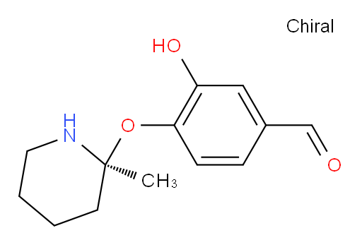 (S)-3-hydroxy-4-((2-methylpiperidin-2-yl)oxy)benzaldehyde