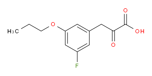 3-(3-fluoro-5-propoxyphenyl)-2-oxopropanoic acid