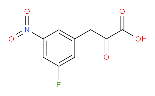 3-(3-fluoro-5-nitrophenyl)-2-oxopropanoic acid