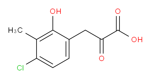 3-(4-chloro-2-hydroxy-3-methylphenyl)-2-oxopropanoic acid