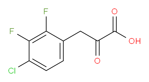 3-(4-chloro-2,3-difluorophenyl)-2-oxopropanoic acid