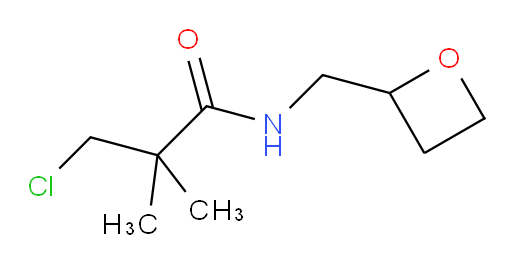 3-chloro-2,2-dimethyl-N-(oxetan-2-ylmethyl)propanamide