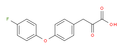 3-(4-(4-fluorophenoxy)phenyl)-2-oxopropanoic acid