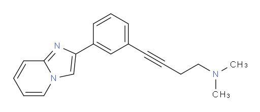 4-(3-(imidazo[1,2-a]pyridin-2-yl)phenyl)-N,N-dimethylbut-3-yn-1-amine