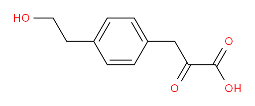 3-(4-(2-hydroxyethyl)phenyl)-2-oxopropanoic acid