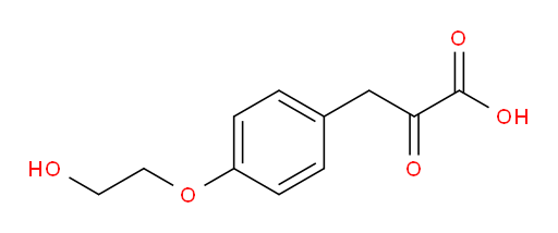 3-(4-(2-hydroxyethoxy)phenyl)-2-oxopropanoic acid