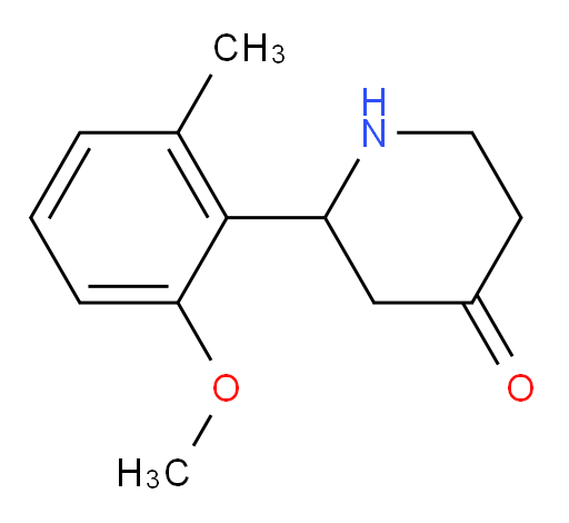 2-(2-methoxy-6-methylphenyl)piperidin-4-one