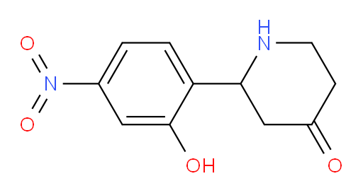 2-(2-hydroxy-4-nitrophenyl)piperidin-4-one
