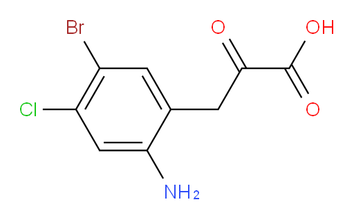 3-(2-amino-5-bromo-4-chlorophenyl)-2-oxopropanoic acid