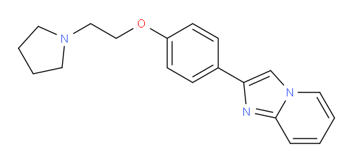 2-(4-(2-(pyrrolidin-1-yl)ethoxy)phenyl)imidazo[1,2-a]pyridine