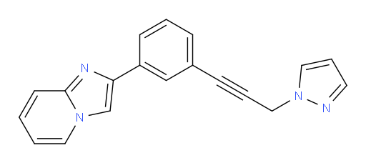 2-(3-(3-(1H-pyrazol-1-yl)prop-1-yn-1-yl)phenyl)imidazo[1,2-a]pyridine