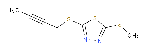 2-(but-2-yn-1-ylthio)-5-(methylthio)-1,3,4-thiadiazole