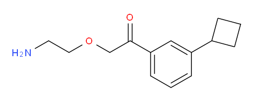 2-(2-aminoethoxy)-1-(3-cyclobutylphenyl)ethanone