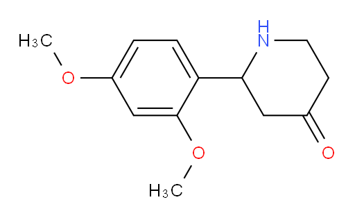2-(2,4-dimethoxyphenyl)piperidin-4-one