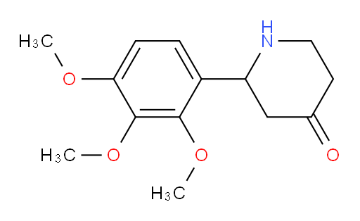 2-(2,3,4-trimethoxyphenyl)piperidin-4-one