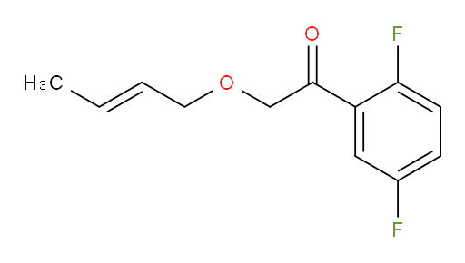 (E)-2-(but-2-en-1-yloxy)-1-(2,5-difluorophenyl)ethanone
