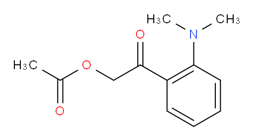 2-(2-(dimethylamino)phenyl)-2-oxoethyl acetate