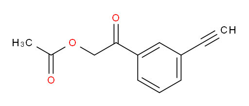 2-(3-ethynylphenyl)-2-oxoethyl acetate