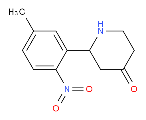 2-(5-methyl-2-nitrophenyl)piperidin-4-one