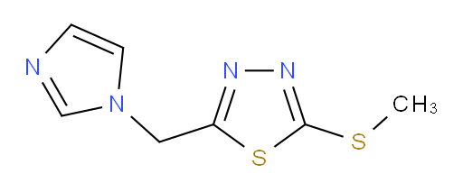 2-((1H-imidazol-1-yl)methyl)-5-(methylthio)-1,3,4-thiadiazole