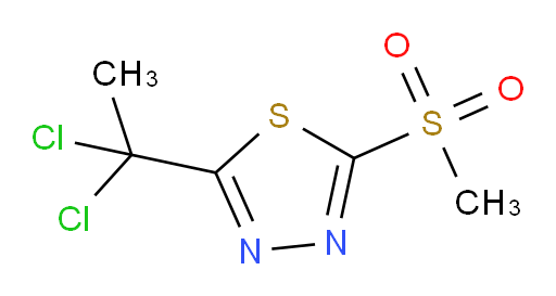 2-(1,1-dichloroethyl)-5-(methylsulfonyl)-1,3,4-thiadiazole