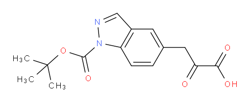 3-(1-(tert-butoxycarbonyl)-1H-indazol-5-yl)-2-oxopropanoic acid