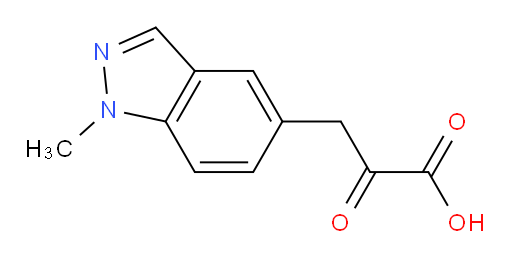 3-(1-methyl-1H-indazol-5-yl)-2-oxopropanoic acid
