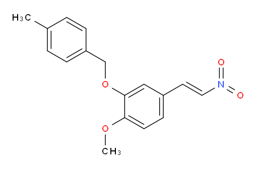 (E)-1-methoxy-2-((4-methylbenzyl)oxy)-4-(2-nitrovinyl)benzene