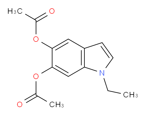 1-ethyl-1H-indole-5,6-diyl diacetate