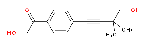 2-hydroxy-1-(4-(4-hydroxy-3,3-dimethylbut-1-yn-1-yl)phenyl)ethanone