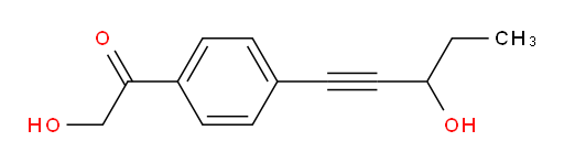 2-hydroxy-1-(4-(3-hydroxypent-1-yn-1-yl)phenyl)ethanone