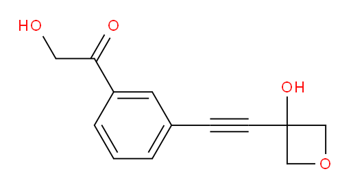 2-hydroxy-1-(3-((3-hydroxyoxetan-3-yl)ethynyl)phenyl)ethanone