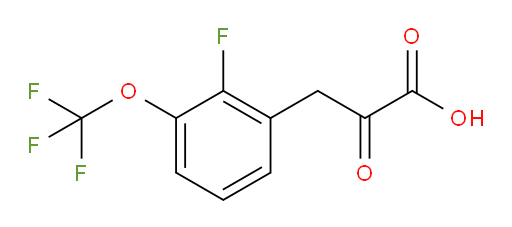 3-(2-fluoro-3-(trifluoromethoxy)phenyl)-2-oxopropanoic acid