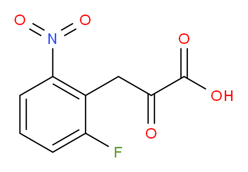 3-(2-fluoro-6-nitrophenyl)-2-oxopropanoic acid