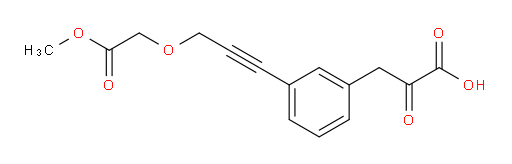 3-(3-(3-(2-methoxy-2-oxoethoxy)prop-1-yn-1-yl)phenyl)-2-oxopropanoic acid