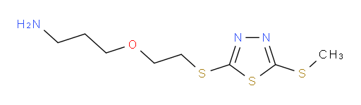 3-(2-((5-(methylthio)-1,3,4-thiadiazol-2-yl)thio)ethoxy)propan-1-amine