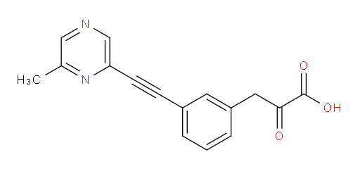 3-(3-((6-methylpyrazin-2-yl)ethynyl)phenyl)-2-oxopropanoic acid