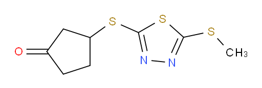 3-((5-(methylthio)-1,3,4-thiadiazol-2-yl)thio)cyclopentanone