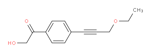 1-(4-(3-ethoxyprop-1-yn-1-yl)phenyl)-2-hydroxyethanone