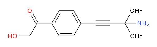 1-(4-(3-amino-3-methylbut-1-yn-1-yl)phenyl)-2-hydroxyethanone