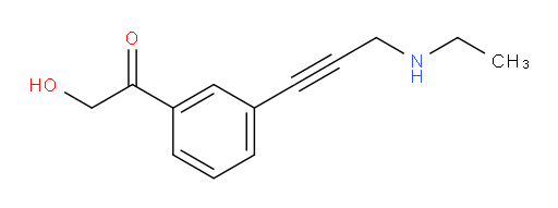 1-(3-(3-(ethylamino)prop-1-yn-1-yl)phenyl)-2-hydroxyethanone