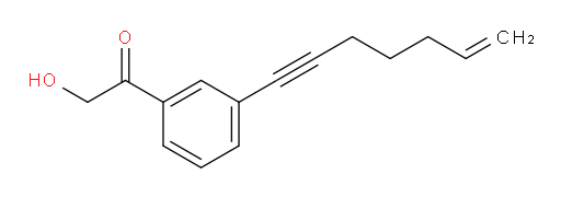 1-(3-(hept-6-en-1-yn-1-yl)phenyl)-2-hydroxyethanone