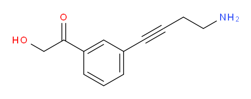 1-(3-(4-aminobut-1-yn-1-yl)phenyl)-2-hydroxyethanone