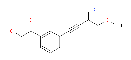 1-(3-(3-amino-4-methoxybut-1-yn-1-yl)phenyl)-2-hydroxyethanone