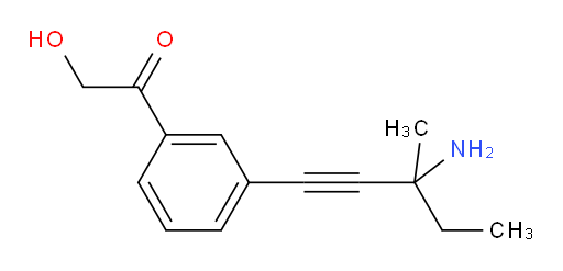 1-(3-(3-amino-3-methylpent-1-yn-1-yl)phenyl)-2-hydroxyethanone