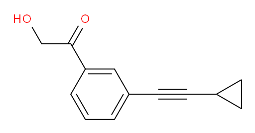 1-(3-(cyclopropylethynyl)phenyl)-2-hydroxyethanone