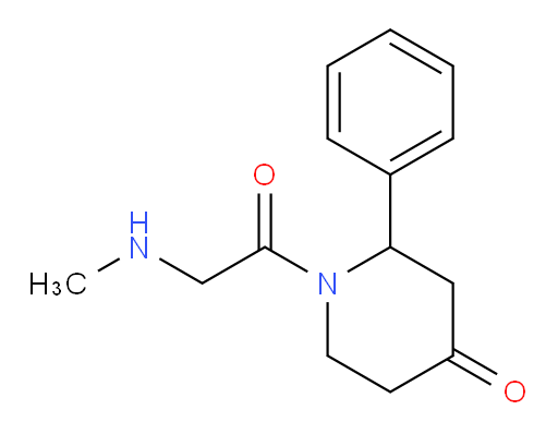 1-(2-(methylamino)acetyl)-2-phenylpiperidin-4-one