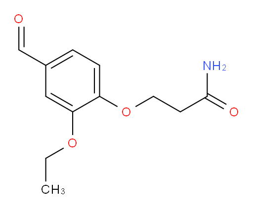 3-(2-ethoxy-4-formylphenoxy)propanamide